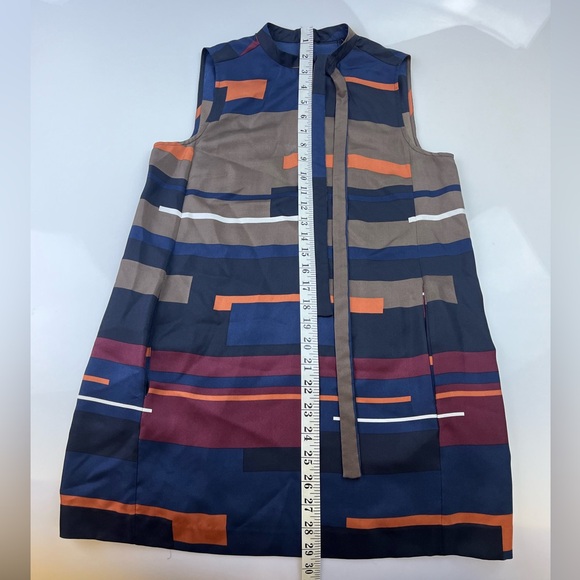 Theory Nitee Printed 100% Silk Sleeveless Tunic Top N263-39 - Picture 8 of 8